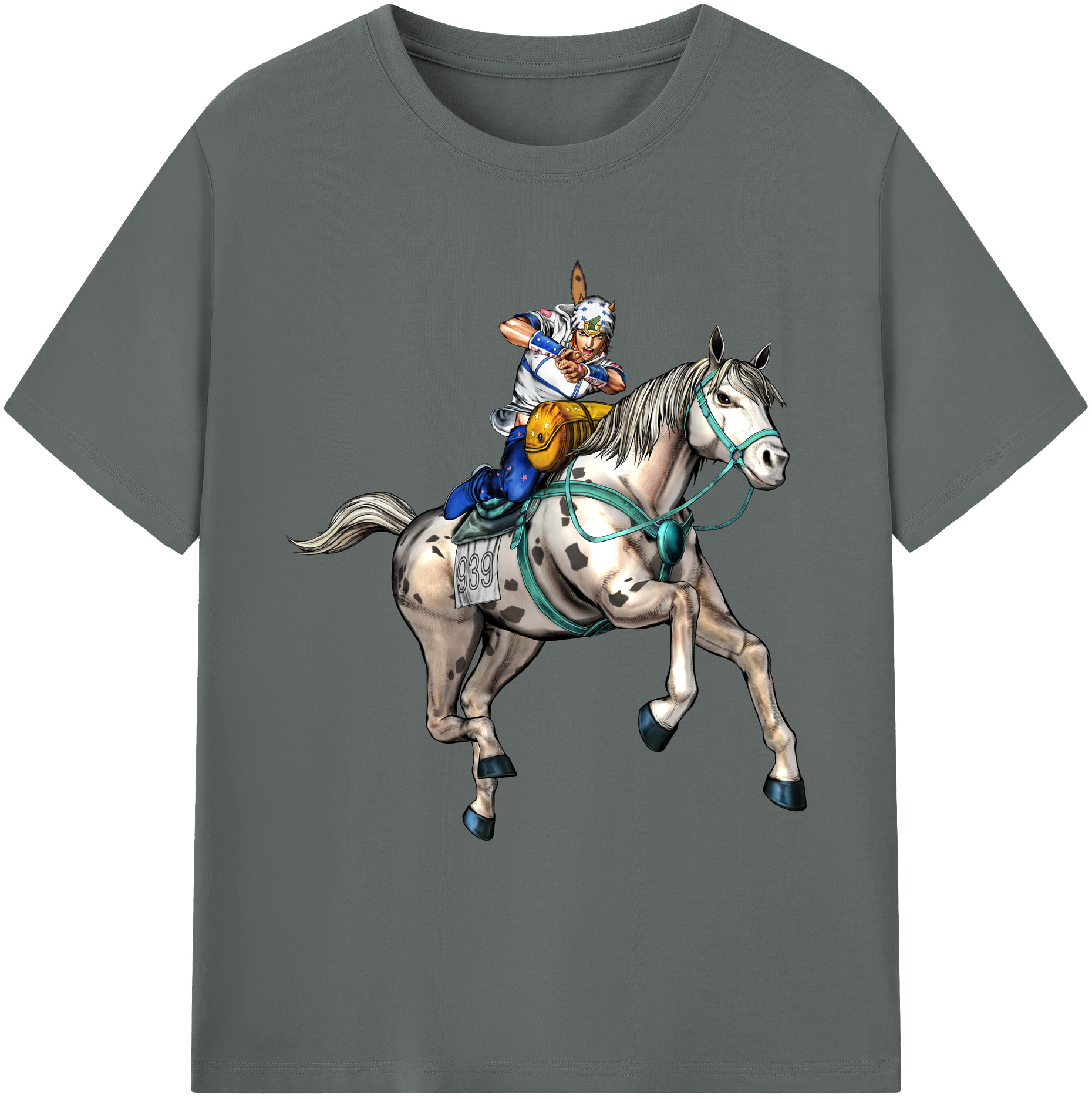 （画像用） ジョジョの奇妙な冒険 ジョナサン?ジョースター JoJo's Bizarre Adventure Jonathan Joestar 綿100％ メンズ半袖Tシャツ｜肌触りやわらか＆通気性
